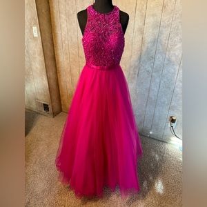 Mori Lee Pink Prom Dress